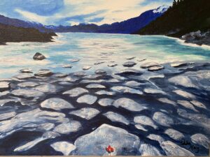 Painting of Eagle River Alaska