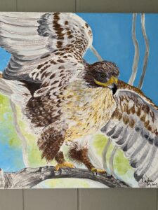 Painting of a hawk