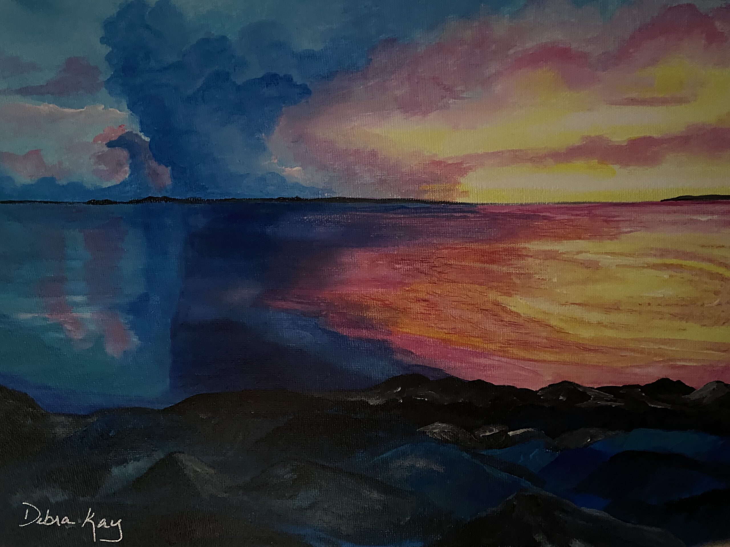 Painting of sunset (FL)