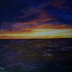 Picture of storm approaching over ocean (FL)