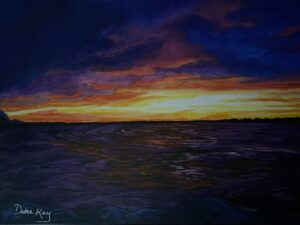 Picture of storm approaching over ocean (FL)